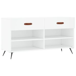 vidaXL Skob&auml;nk vit 102x35x55 cm konstruerat tr&auml;