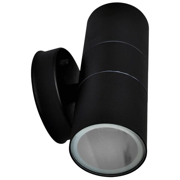 vidaXL Utomhusvägglampa 2 st rostfritt stål uppåt/nedåt