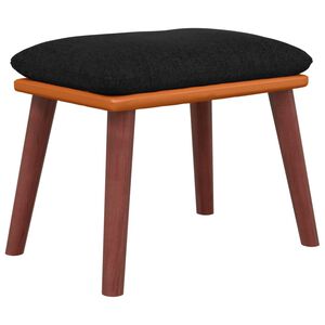 vidaXL Fotpall svart 45x29,5x35 cm tyg och konstl&auml;der