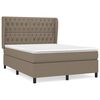 vidaXL Rams&auml;ng med madrass taupe 140x190 cm tyg
