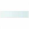 vidaXL Hyllplan 2 st glas genomskinlig 110x25 cm