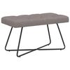 vidaXL B&auml;nk med knappar Taupe 80 x 40 x 46 cm Tyg