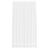 vidaXL Spetsgardin med gardiner Blommor Vit 200 x 200 cm Polyester