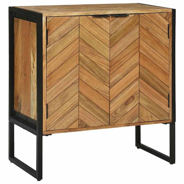 vidaXL Sideboard Brun 70 x 35 x 75 cm Massivt akaciaträ