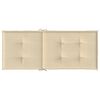 vidaXL Stolsdynor 6 st beige 120x50x3 cm tyg