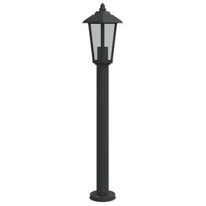 vidaXL Utomhusgolvlampa svart 80 cm rostfritt st&aring;l