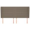 vidaXL S&auml;nggavel med kanter taupe 183x23x118/128 cm tyg