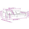 vidaXL B&auml;ddsoffa 2-sits med tv&aring; kuddar bl&aring; sammet