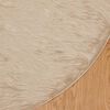 vidaXL Fusk Skinnmatta Tafalla Beige Ø 100 cm Polyester