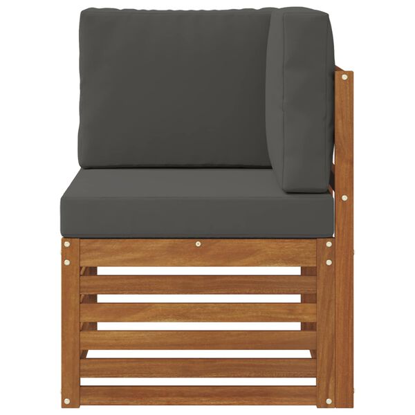 vidaXL Uteh&ouml;rnsoffa Massivt Akaciatr&auml; Naturf&auml;rg