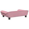 vidaXL Barnsoffa rosa 70x45x26 cm sammet