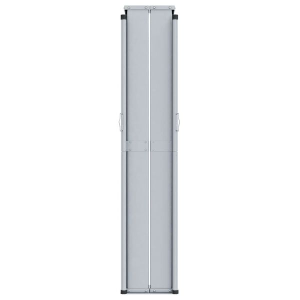 vidaXL Infällbar sidomarkis brun 160x1000 cm