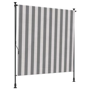 vidaXL Utomhus rullgardin Antracit och vitt 120 x 270 cm