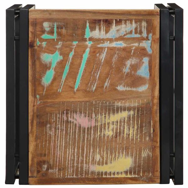 vidaXL Soffbord flerfärgat 40x40x35 cm massivt trä återvunnet