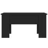 vidaXL Soffbord svart 79x49x41 cm konstruerat trä