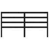 vidaXL Sänggavel svart 186x4x100 cm massiv furu