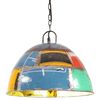 vidaXL H&auml;nglampa industriell vintage 25 W flerf&auml;rgad rund 41 cm E27