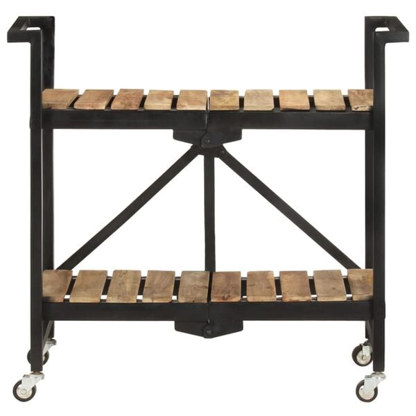 vidaXL Köksvagn 87x36x81 cm massivt mangoträ