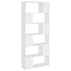 vidaXL Bokhylla/rumsavdelare vit 80x24x186 cm konstruerat tr&auml;