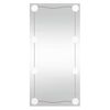 vidaXL V&auml;ggspegel med LED-belysning 30x60 cm glas rektangul&auml;r