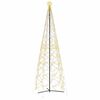 vidaXL Julgran med strut varmvit 1400 LED-lampor 160x500 cm