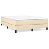 vidaXL Boxspring-s&auml;ngram gr&auml;ddvit 140x200 cm tyg