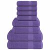 vidaXL 8-delat handduksset FROGN lila 360 gsm