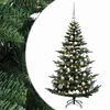 vidaXL Konstgjord julgran med julkulor 120 cm 150 LED-lampor Varmvit