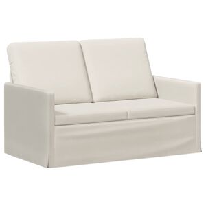 vidaXL Soffa f&ouml;r 2 personer Gr&auml;ddvit 130 x 81 x 82 cm Sammet (V)