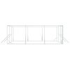 vidaXL Hundg&aring;rd f&ouml;r utomhusbruk silver 6x6x2 m galvaniserat st&aring;l