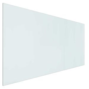 vidaXL Glas eldstad platta Transparent 120 x 60 cm Glas