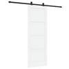 vidaXL Skjutd&ouml;rr ORKDAL 78 x 211 cm Konstruerat tr&auml; Vit och svart