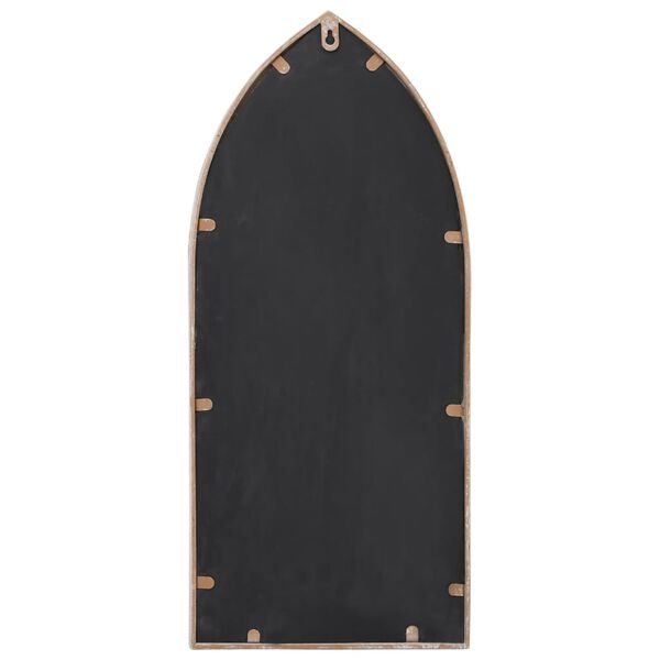 vidaXL Trädgårdsspegel sand 70x30 cm järn för utomhusbruk