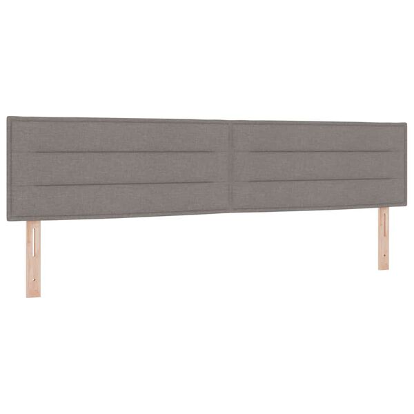 vidaXL Huvudgavel med huvudgavel Taupe 200 cm Konstl&auml;der