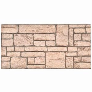 vidaXL V&auml;ggpaneler 10 pcs Beige 100 x 50 cm EPS Skum