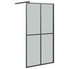 vidaXL Duschv&auml;gg 100x195cm m&ouml;rkt h&auml;rdat glas