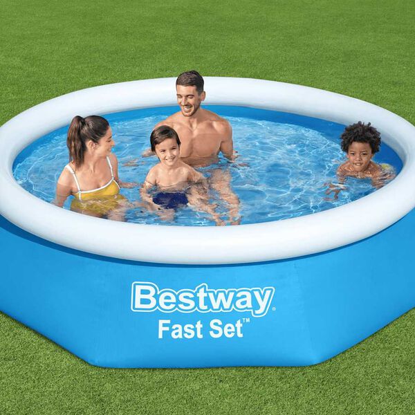 Bestway Uppbl&aring;sbar pool Fast Set rund 244x61 cm 57265