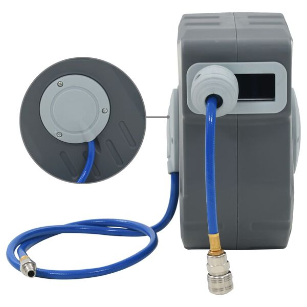 vidaXL Automatisk luftslangvinda 3/8" 12 m