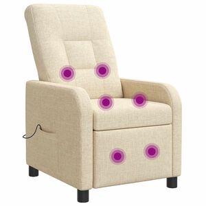 vidaXL Massagef&aring;t&ouml;lj Gr&auml;ddvit Tyg