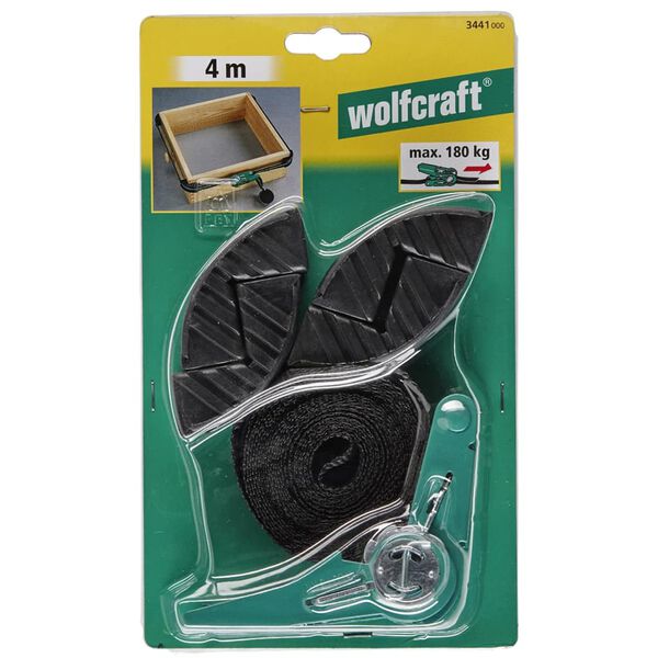 wolfcraft Sp&auml;nnband med sp&auml;rrhake 4 k&auml;kar 4 m 3441000