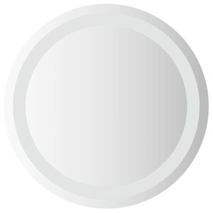 vidaXL Badrumsspegel LED 40 cm rund
