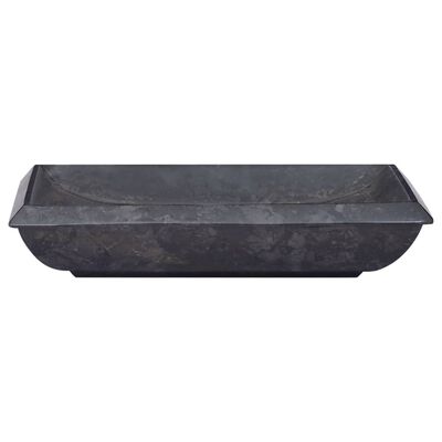 vidaXL Handfat svart 50x35x10 cm marmor