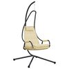vidaXL H&auml;ngande &auml;ggstol Beige 94 x 107 x 196,5 cm St&aring;l