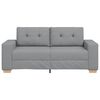 vidaXL Loveseat soffa ljusgr&aring; 180x77x82 cm tyg
