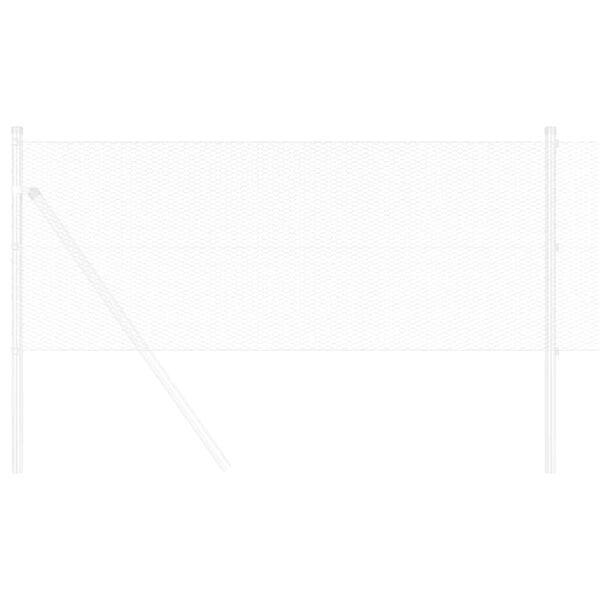 vidaXL Hexagonst&auml;ngsel Silver 0,6 x 25 m Galvaniserat st&aring;l