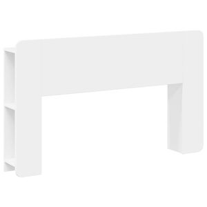 vidaXL S&auml;nggavelssk&aring;p Vit 135 x 18,5 x 80 cm Konstruerat tr&auml;