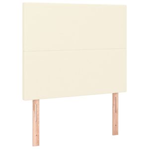 vidaXL S&auml;nggavel kr&auml;mf&auml;rgad 80x5x118/128 cm konstl&auml;der
