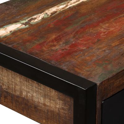 vidaXL Skrivbord med 2 lådor massivt återvunnet trä 120x50x76 cm