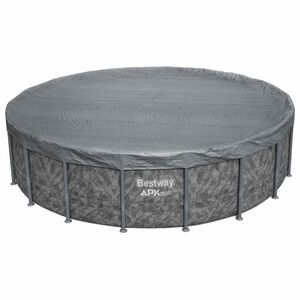 Bestway Poolt&auml;cke &Oslash;5,49 m Rund Polyester Gr&aring;