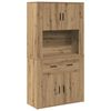 vidaXL H&ouml;gsk&aring;p artisan ek 80 x 33 x 150 cm Konstruerat tr&auml;